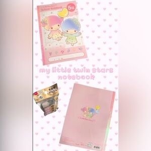 sanrio my little twin stars graph notebook